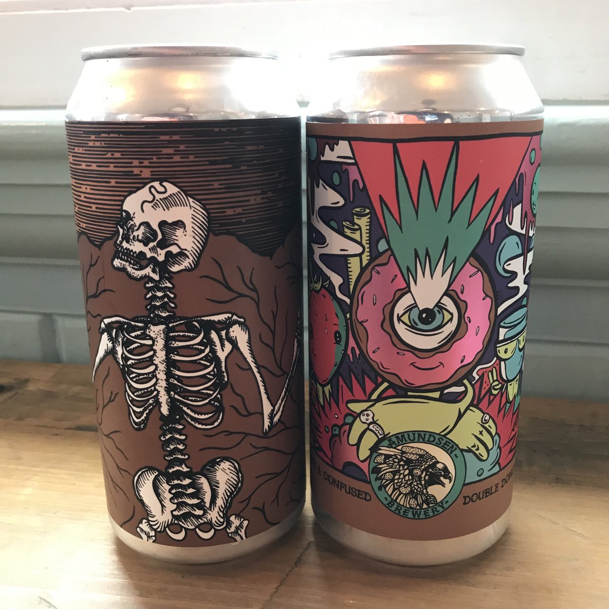 Two treasonous new treats in stock to warm you up and stoke the fires 🔥

🍻<a href="/Odysseybrewco/">Odyssey Brew Co</a> - Old Brockhampton Barley Wine (11%) conditioned on cacoa and orange zest

🍻<a href="/amundsenbrewery/">AMUNDSEN BREWERY</a> - Glazed &amp; Confused - Double Donut Dream (13.5%) Imperial pastry stout

#Nottingham #craftbeer