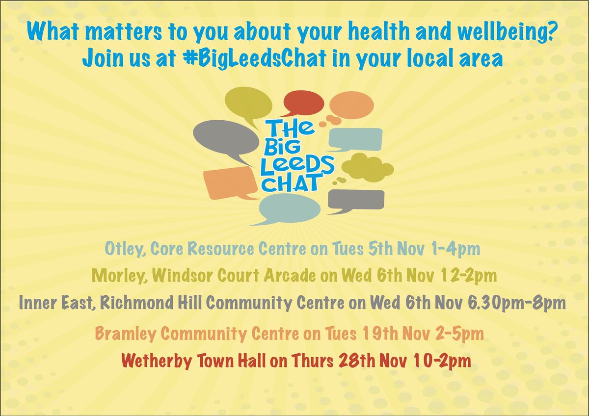 Well done @tatumHWL @hannahhwl @LcpDevelopment we @HWLeeds have two local chats tomorrow #Morley #InnerEast