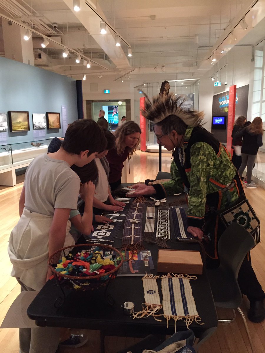 IndigenousMuse's tweet photo. Come to Royal Ontario Museum First People’s Gallery today and meet Mississauga Elder Garry Sault and learn about historical Treaties #TreatyRecognitionWeek #treatyON @Wrterdoe https://t.co/6SKkIEoQjs