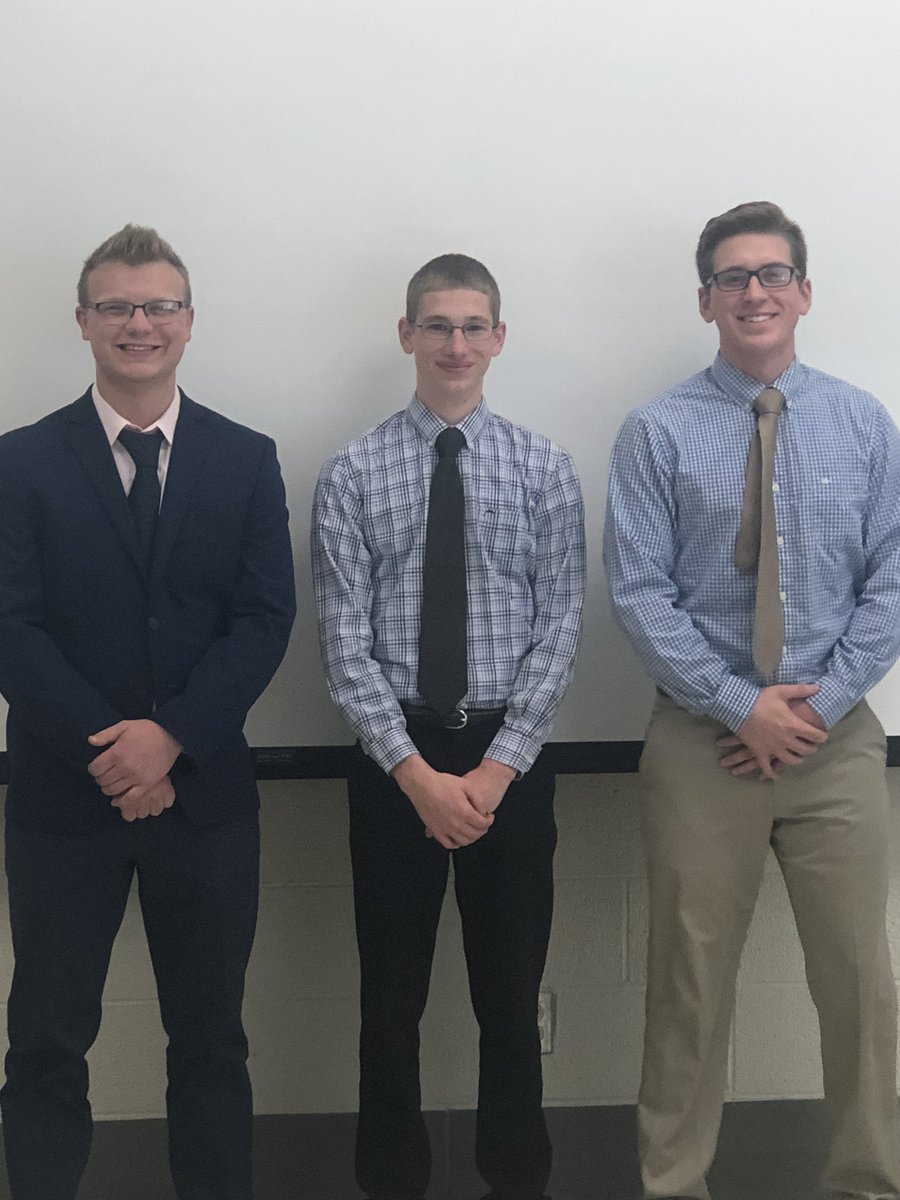 AtiDairy's tweet photo. Congrats to our ATI students who participated in the Ohio Dairy Challenge last weekend in Columbus.  The team of Korey Oechsle, Owen Greene, and Kenneth Ramsier took home 1st place! https://t.co/ipf3kAhYDJ