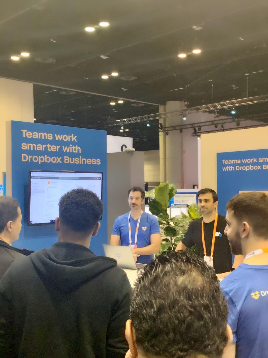 msftsecurity's tweet photo. We build partnerships to make Security work for our joint customers. @DropboxBusiness &amp; #MicrosoftCloudAppSecurity Learn more: https://t.co/uxz0H5HjQR @AlexEsibov #BetterTogether #MSIgnite #CASB https://t.co/9k5tVDVHFS