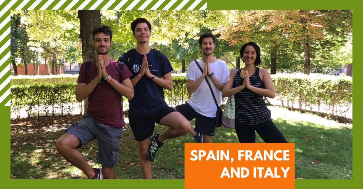 𝗦𝗽𝗮𝗶𝗻, 𝗙𝗿𝗮𝗻𝗰𝗲 𝗮𝗻𝗱 𝗜𝘁𝗮𝗹𝘆 🌎
Bene Colenbrander studied in both Spain and France. Despite missing his friends, he really likes to stay abroad. His story and his experience abroad can be read here: buitenlandbeurs.be/nl/een-verblij… (note that the article is in Dutch only)