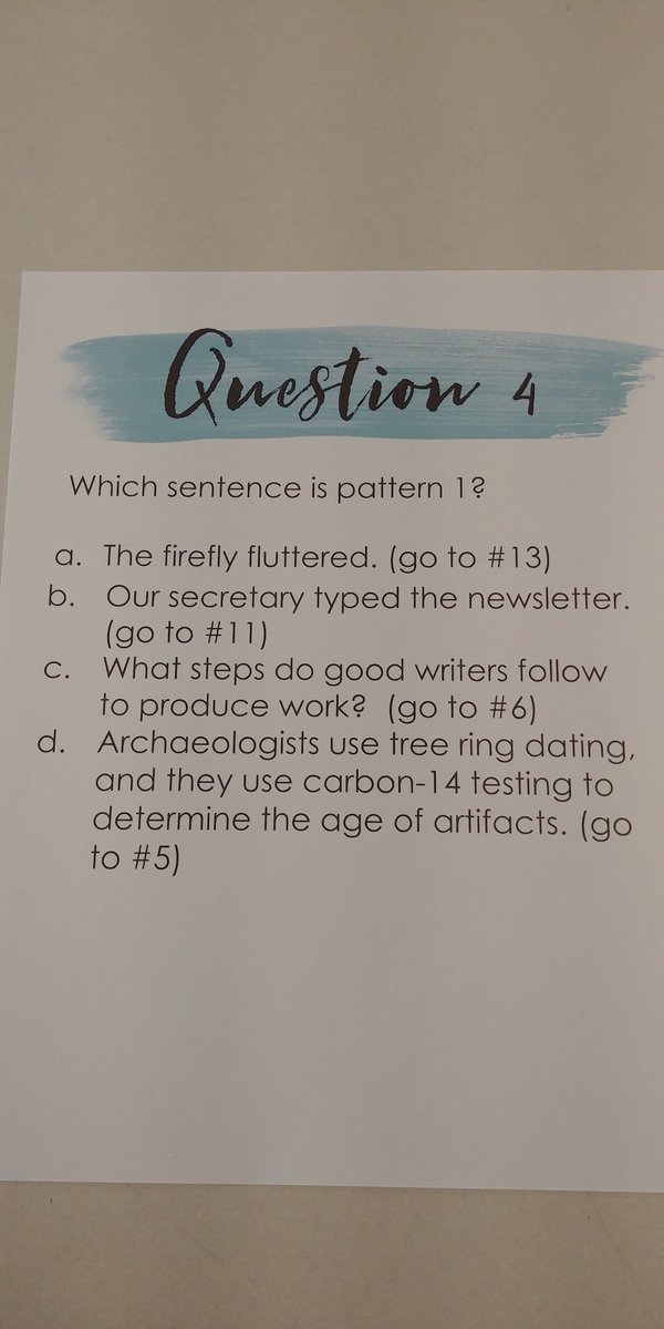 SpanglerCCLS's tweet photo. Seventh-grade following a question trail to review grammar! @CCLSChargers @ThormodsonCCLS https://t.co/orRaLCMfPu