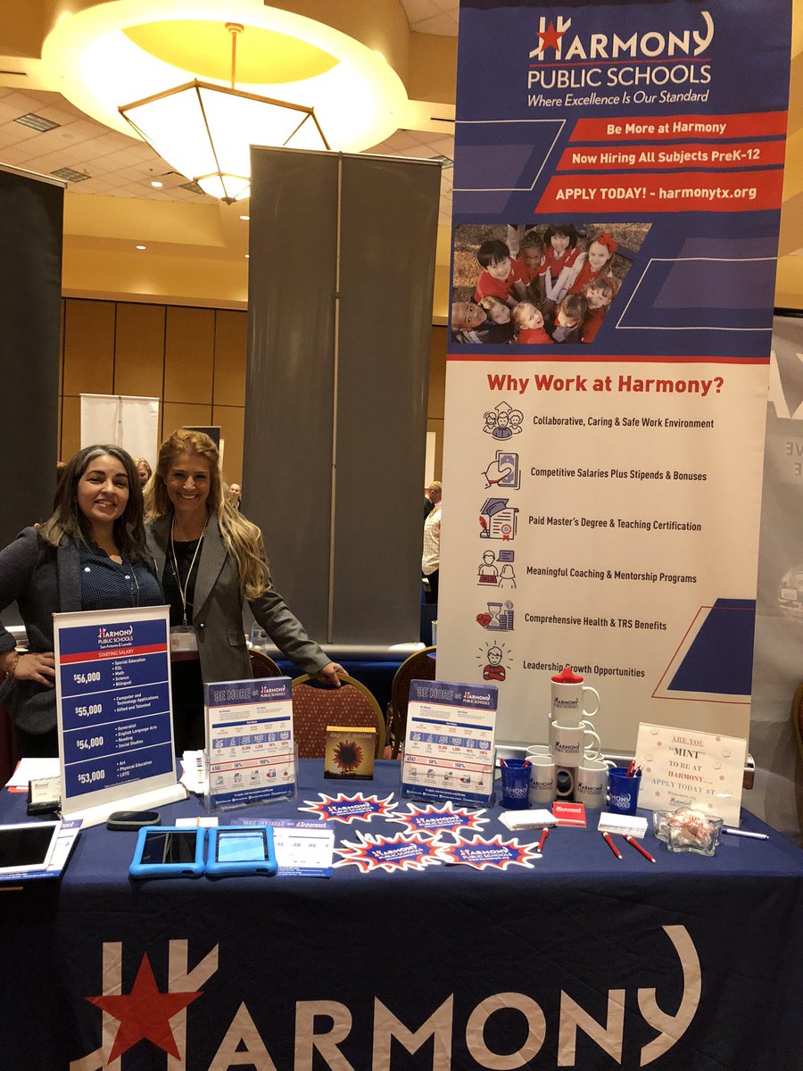 HPSRecruiter's tweet photo. Harmony Public Schools Talent Acquisition Team is proud to represent Harmony at Texas State University Educators Job Fair. @HPSSanAntonio @recepyilmazHPS @hpshoustonnorth @HSS_AUSTIN @Ginakgregory https://t.co/KzMSdSLo5B