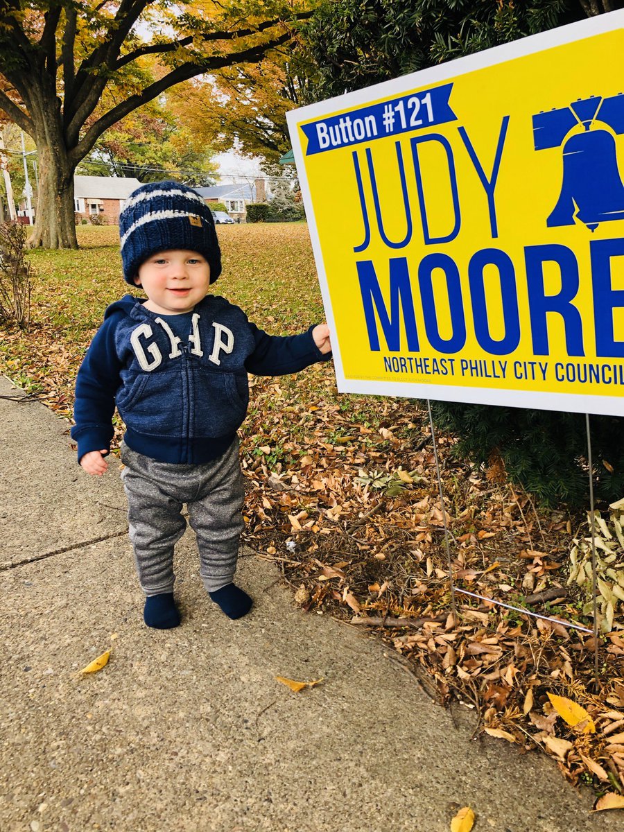 MooreForPhilly's tweet photo. Starting em young! 😍💙  #MooreForPhilly #Vote #ElectionDay #CityCouncil https://t.co/SaTf3qKIoM
