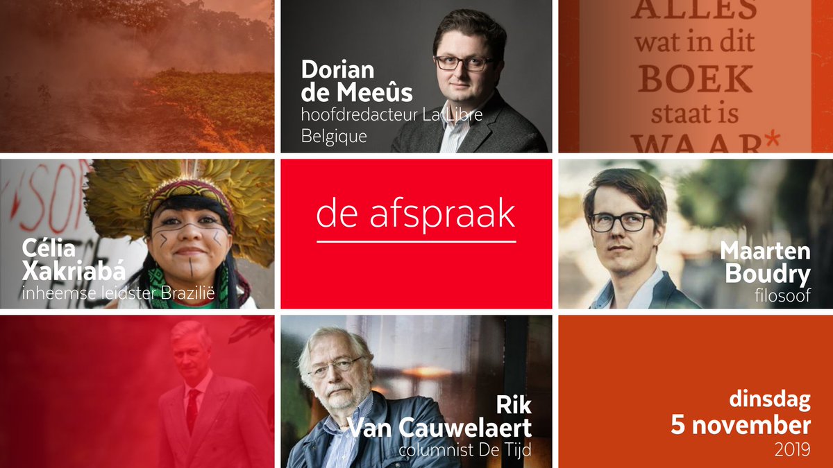 deafspraaktv's tweet photo. Vanavond in #deafspraak om 20u30 op @canvastv 
Braziliaanse inheemse leidster Célia Xakriabá trekt aan de alarmbel voor het Amazonewoud
Hoe moet het verder met de federale formatie? Rik Van Cauwelaert, @tijd, en @ddemeeus, @lalibrebe
Filosoof @mboudry stelt zijn nieuwe boek voor https://t.co/T96zpiVCzM