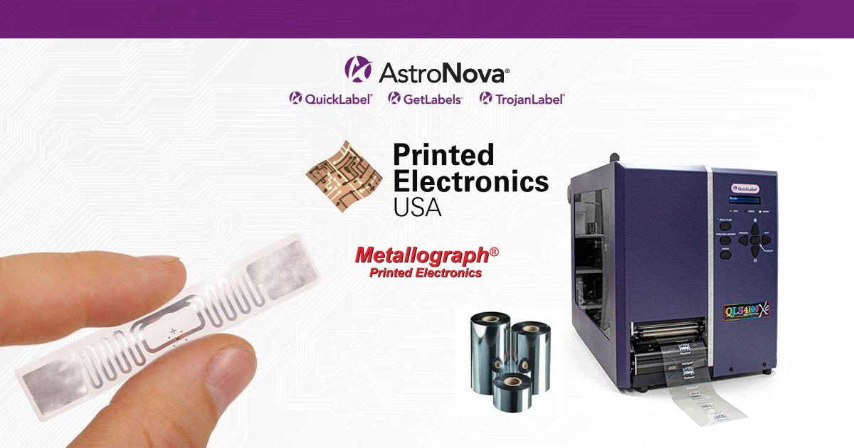 AstroNovaProID's tweet image. Visit us at the Printed Electronics trade show to experience our professional solutions for printing flexible electronics! We&apos;ll be there from November 20th - 21st in Booth R36. Come visit us to learn more! #printedelectronics #printing #flexibletech