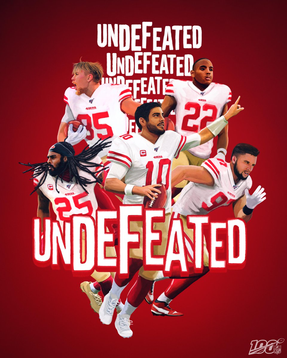 NFL's tweet photo. The NFL's only remaining unbeaten?

The @49ers. https://t.co/3aqYpJVtBY