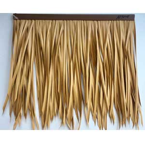 Grace91776149's tweet image. Supply Synthetic Thatch panel (Bali leaf, Palm leaf, African Reed leaf) For Roof, Tiki Hut, Palapa, Cottage, Resort, made of PE/HDPE , 10-20 years' warranty, anti-uv, anti-mildew, anti-wind, fireproof: CLASS A/UL-94 V0/B1. #syntheticthatch #artificialthatch