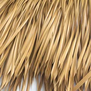 Grace91776149's tweet image. Supply Synthetic Thatch panel (Bali leaf, Palm leaf, African Reed leaf) For Roof, Tiki Hut, Palapa, Cottage, Resort, made of PE/HDPE , 10-20 years' warranty, anti-uv, anti-mildew, anti-wind, fireproof: CLASS A/UL-94 V0/B1. #syntheticthatch #artificialthatch