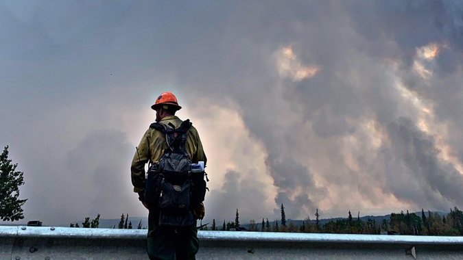 BLMFire's tweet photo. .@BLM_AFS & partners created an @Esri Story Map as a comprehensive look at the #SwanLakeFire, & what follows after this season-long event on the Kenai Peninsula. Learn more here → https://t.co/cdMR83MevI https://t.co/DEdYGYgknb