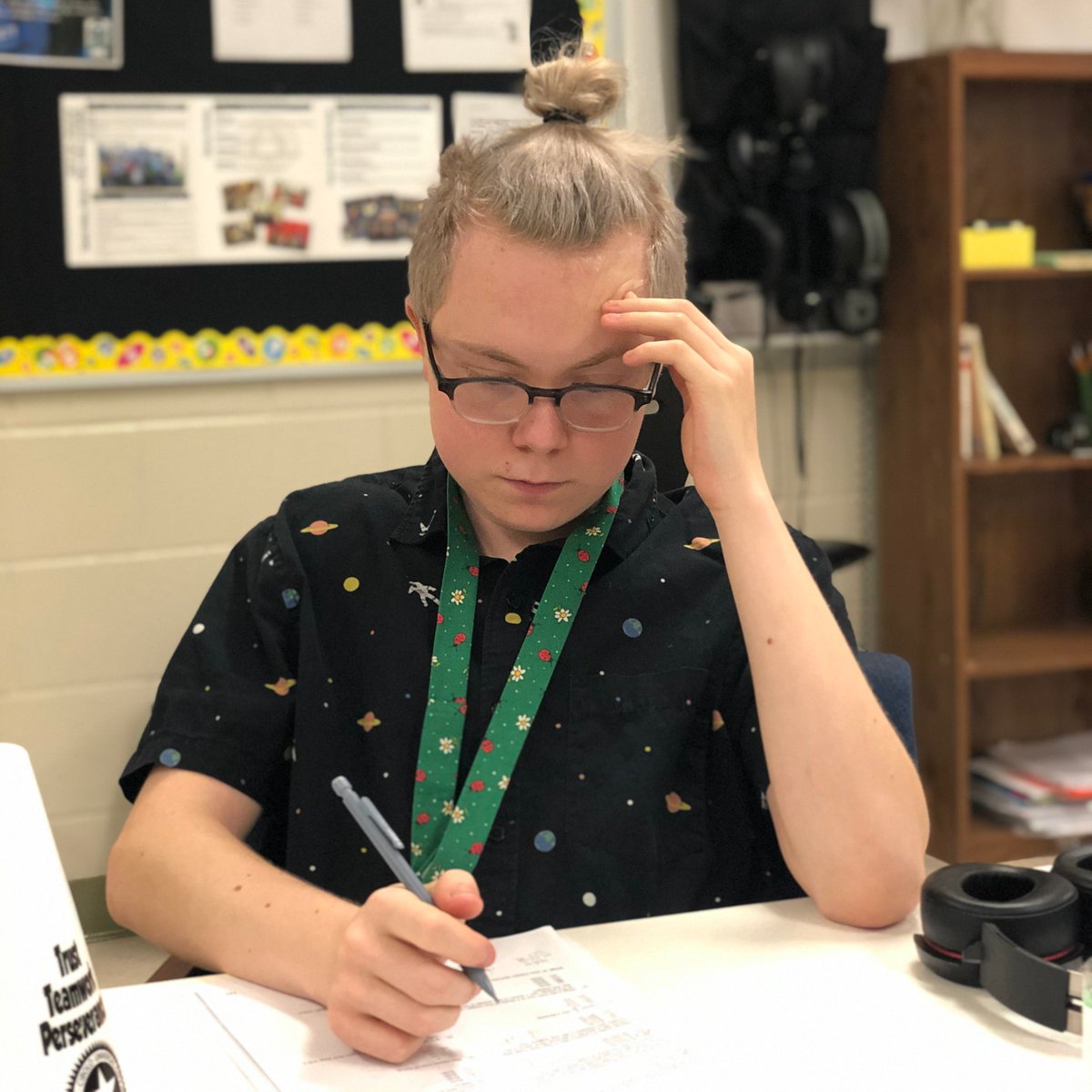 Allison's Military cohort students are prepping and preparing for next weeks ASVAB test. <a href="/SCUCISD/">SchertzCiboloUC ISD</a>