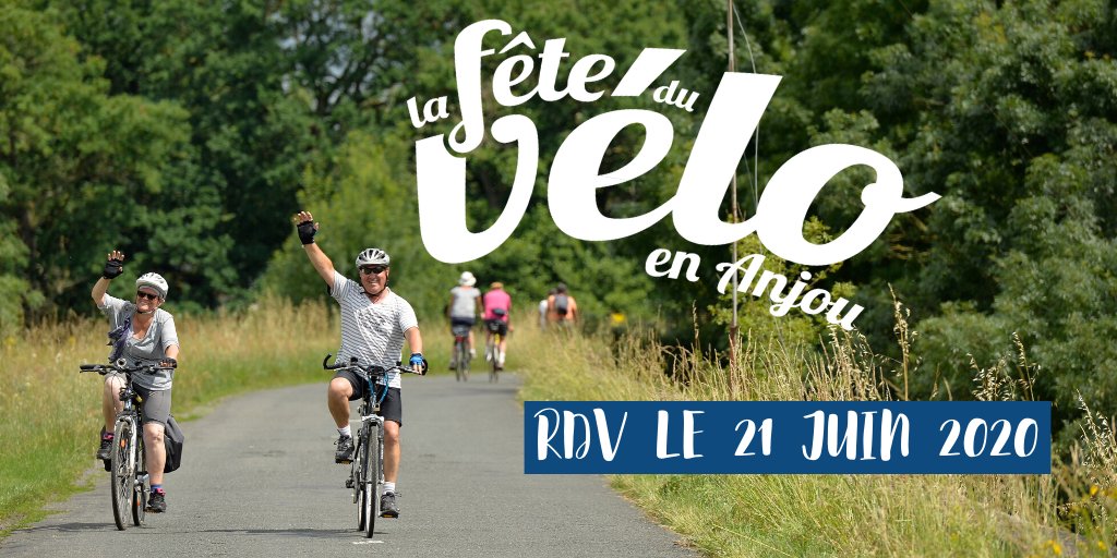Maine_et_Loire's tweet photo. 🎺🎺🎺🗓️ En 2020 la Fête du #vélo revient à l'ouest du département et en musique ! 
🚲Préparez vos montures pour le 21 juin 2020, entre Angers et Liré
➡️https://t.co/ho7yRGvYI9
#FDV49 #cyclotourisme #Anjou #Maineetloire https://t.co/vsU6zEaJAl