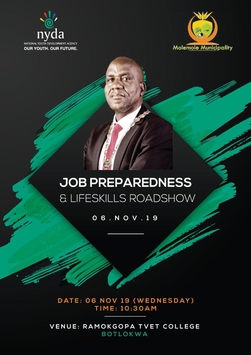 MLMunicipality's tweet photo. Join us tomorrow at Ramokgopa FET College. https://t.co/VwUB1aUNEd