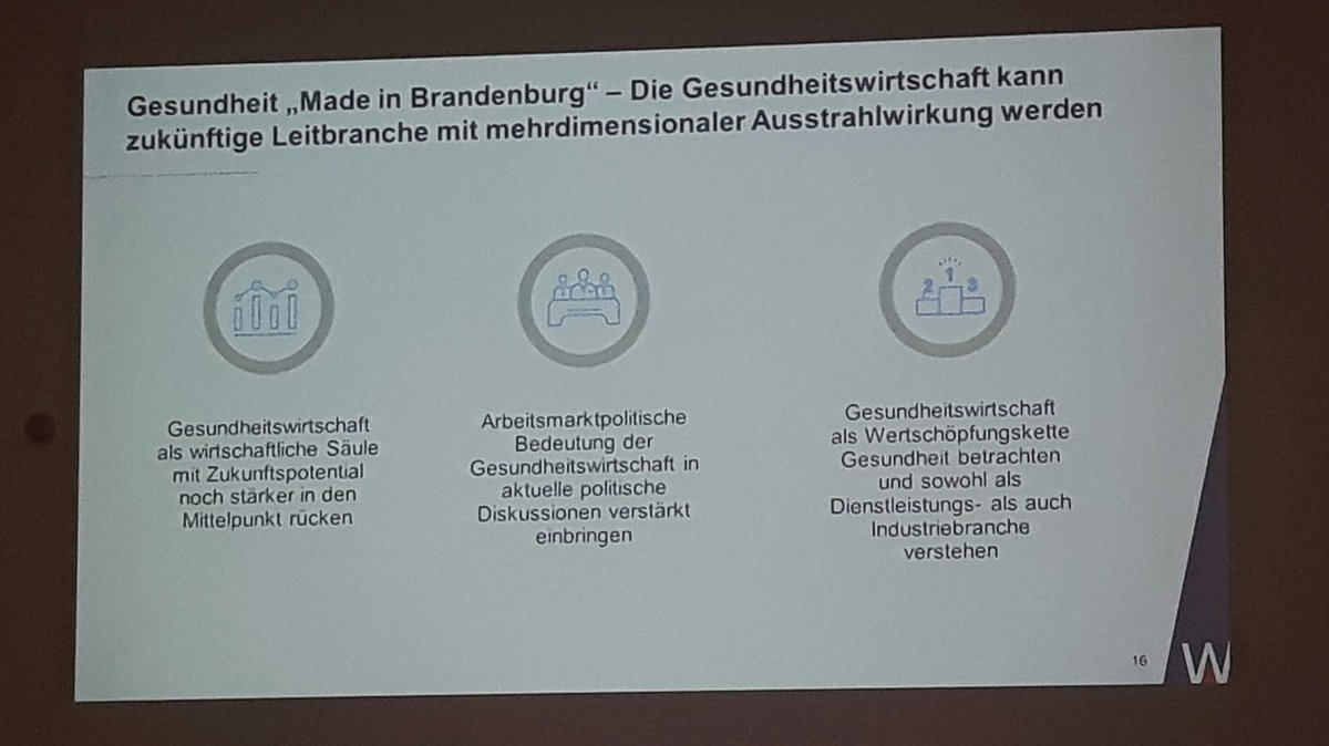 WFBBrandenburg's tweet photo. "In #Brandenburg ist die #Gesundheitswirtschaft eine überdurchschnittlich bedeutsame Säule der regionalen Wirtschaft" erläutert Benno Legler vom @WifOR_Institute beim Innovationsforum Ost. #HealthCapitalBB #HealthWeekBB https://t.co/vAK75lUpLT