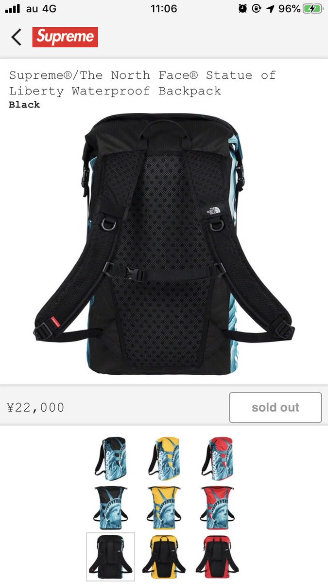 supreme north face backpack 2019