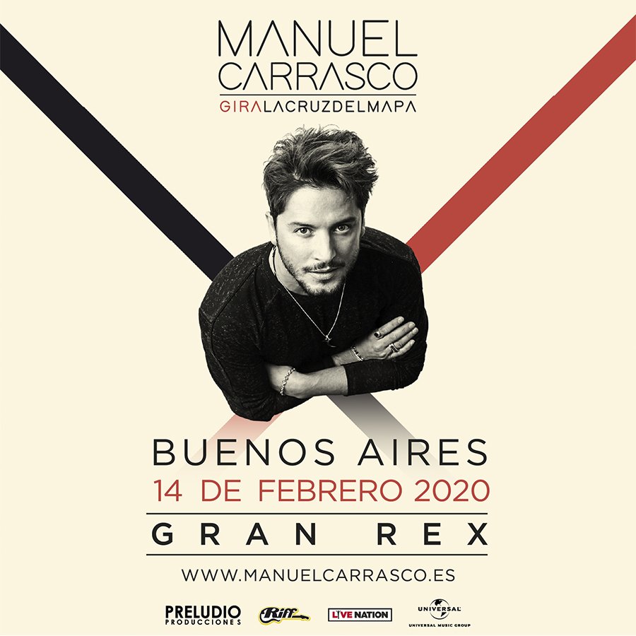 TicketekAr's tweet photo. #LoQueViene 👉 Felizmente @manuelcarrasco_ anuncia su esperado regreso a la Argentina 🙌
📅 14 de Febrero
📍 @teatrogranrex
🎫📲 Tickets y #eTickets: https://t.co/cgAlQNhdEB https://t.co/YfnQGqMhdd
