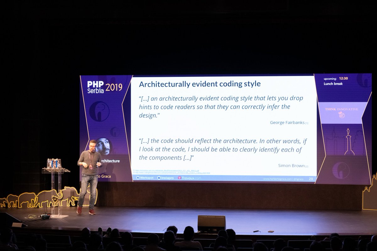 PHP Serbia 2019 Conference, Belgrade - "Making architecture explicit" by Herbeto Graca