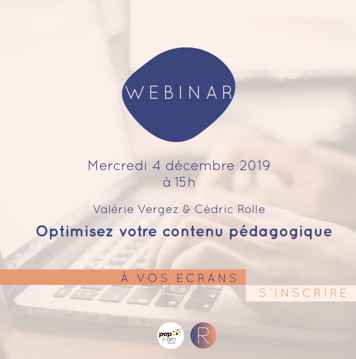 valvergez's tweet photo. 📢 #SaveTheDate Mercredi 4 dec. à 15 h, j'aurai le plaisir de participer au côté de Cédric ROLLE de @RiseUpAI à un Webinar sur la création de contenu pédagogique engageant. Inscription ici 👉https://t.co/UQhMgLy8Gm

#formation #pédagogie #engagement #digitalearning: https://t.co/H1M5Bobh40