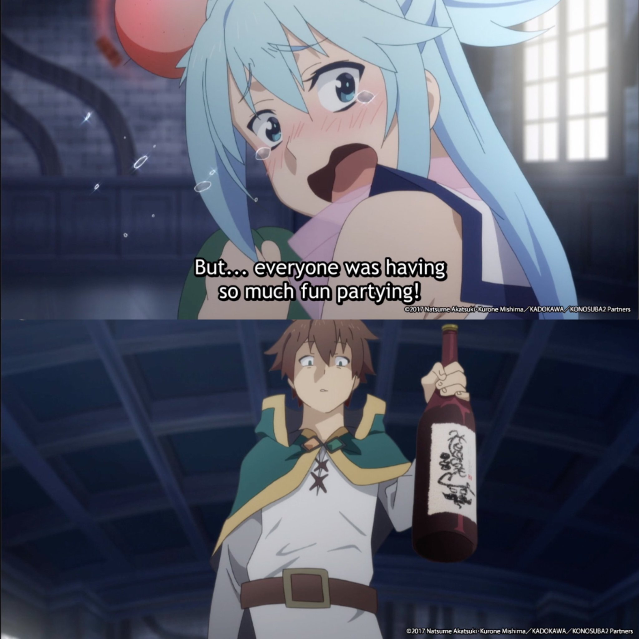 Kazuma x Aqua  Aqua konosuba, Anime, Anime memes funny