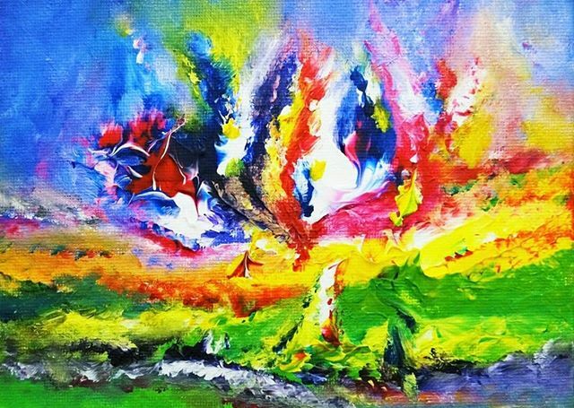 FOR SALE (DM me if interested)⠀
"Apparition"
Watch me paint this here: bit.ly/ApparitionPain… or click the link in my bio.
⠀
For this piece, I used the same 'tapping' method that I spontaneously came up with for my painting "Colour Trails" over the su… ift.tt/34wdWYc