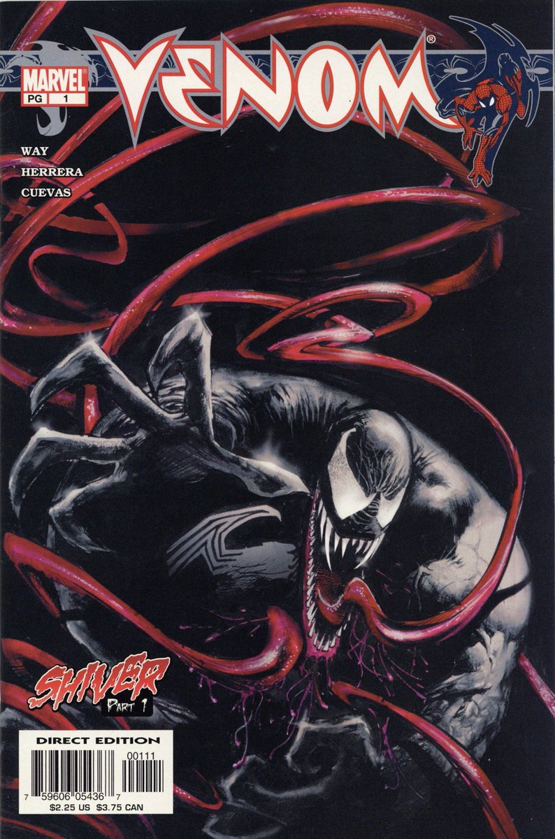 The Venom clone later known as 'Mania' first appears in Venom Volume 1 Issue #1 (recently reprinted as "True Believers: Mania").The symbiote would go on to bond with radar/communications specialist Patricia Robertson, and become a new 'Venom'