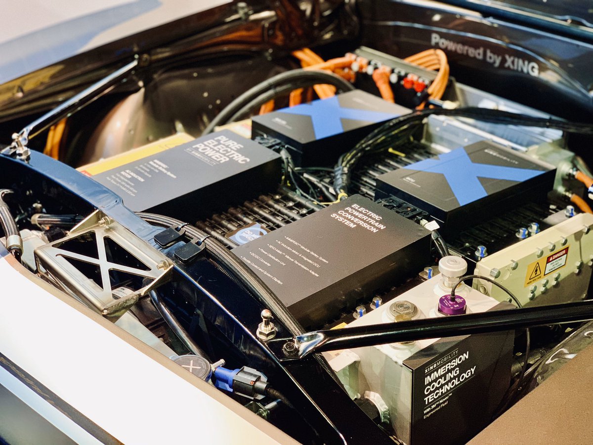XINGMobility's tweet photo. We’ve officially kicked off the first day at #SEMAShow. Beat the crowds and get to #XING’s Booth at #PerformancePavilion 50904 to check out the world’s first fully integrated #electriccrateengine, showcased in a 1969 #EVConversion #Camaro.
#SEMA #EVconversion #electricvehicle https://t.co/Iwnux1D7a8
