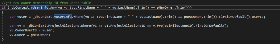 NitroXIII's tweet image. When you outsource an Application, you better be goddamn sure you have someone reviewing the code. How on earth does anyone decide that looking a user up based on FirstName + LastName is reliable. #Programming #ProgrammingFails