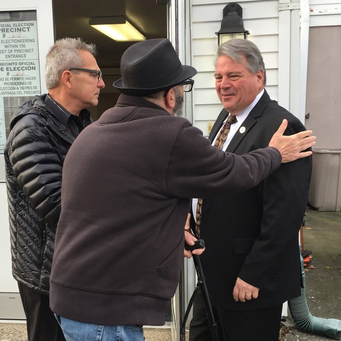 RizzoForRevere's tweet photo. Thank you to all who have already voted - especially those who braved the rain! The polls are open until 8. Please go vote if you haven't and remind your friends and neighbors. We have to do all that we can to protect our community. #TeamRizzo #RizzoForRevere #GOTV https://t.co/qOn6t1sDqG