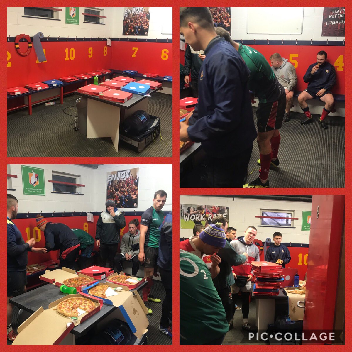 scraw72's tweet photo. Good session then pizza time @Ballyclare_RFC big thanks to @MikeOMK12 #utc#onemoreslice https://t.co/SND3P943qg