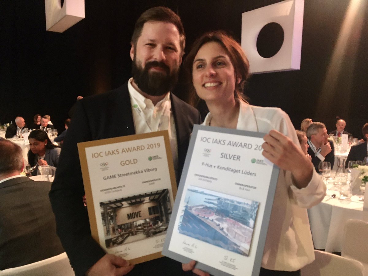 These two brilliant architects just won the equivalent of an <a href="/Olympics/">The Olympic Games</a> medal 🏅 in architecture.

Congrats to JaJa Architects and <a href="/EFFEKTarch/">EFFEKT Architects</a> for their creations plus partners (incl. @ViborgKommune &amp; @gamedenmark) with two innovative projects bound for great social impact.