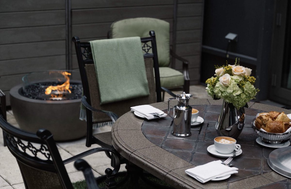 Terrace details at The Zen Suite. #TheChatwalNY