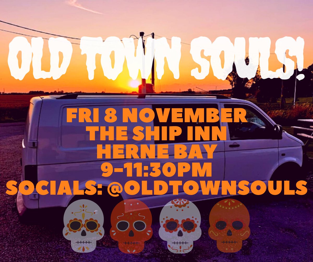 oldtownsouls's tweet photo. This Friday (8 November) we are gigging at The Ship Inn, #hernebay 9-11:30pm https://t.co/zqKs3jLjOI