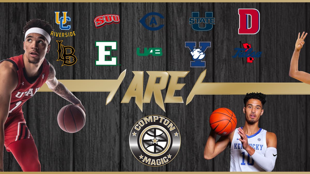 DesignzByDomo's tweet photo. Magic Nation is strong in the college Ranks. Good luck to all the @Compton_Magic alumni as they begin their college basketball seasons today. Magic Boyz are EVERYWHERE. #DesignzbyDomo https://t.co/3nRgLKIEMe