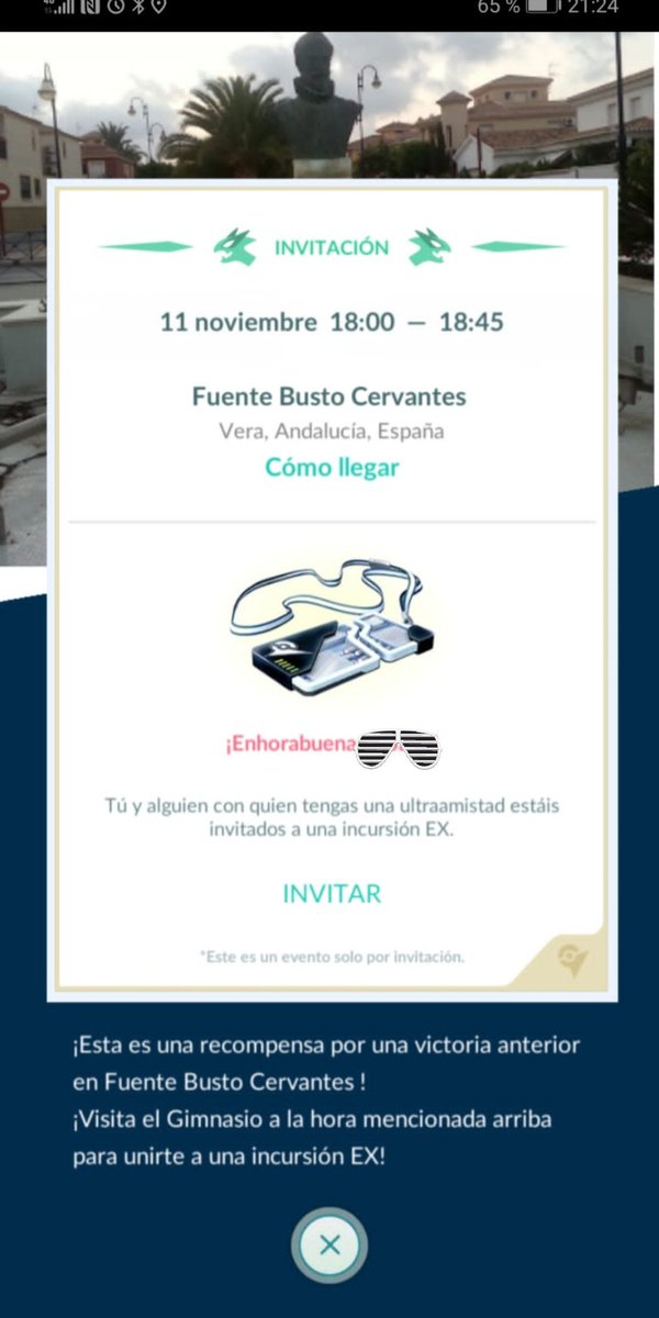 VeraPokemon's tweet photo. Y hoy una buena noticia!!! Hemos conseguido pase Ex, puede que para algunos sea poca noticia😅, pero para nosotros que nos cuesta a veces mucho es una gran noticia que se recibe con gran alegría en la comunidad.
A por el!!😁💪
#PokemonGO #raid #gymex #vera #Pokemon #mewtwo https://t.co/tw7brBqTmK