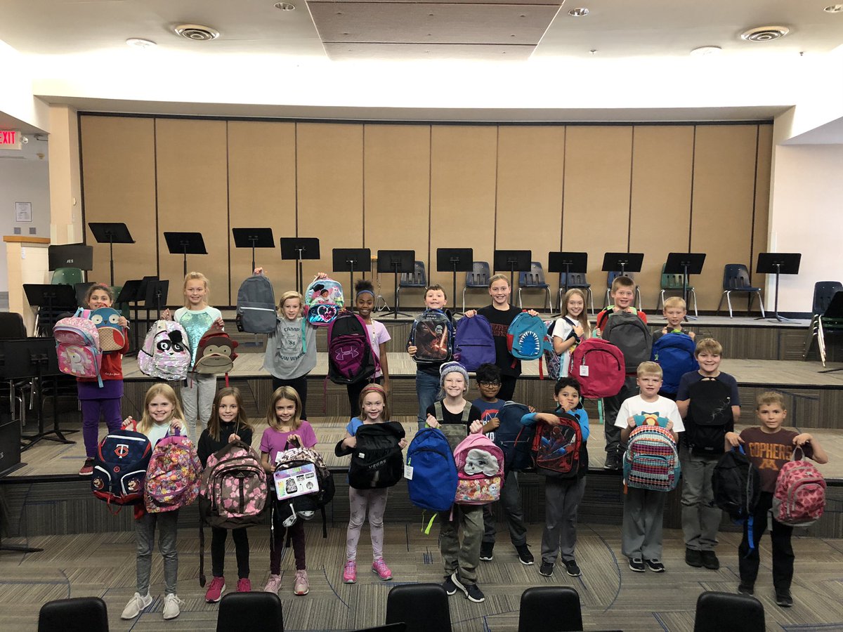 We have collected 31 backpacks for the backpack drive so far!  Students can still donate through Friday, November 8th.  Thanks to all who have donated!@JesElementary