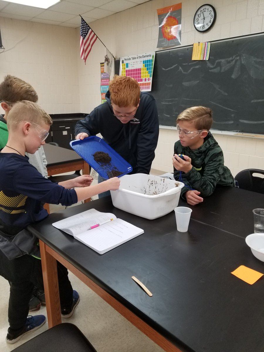 MrsATower's tweet image. We are learning about erosion and deposition.#7twolvespride.