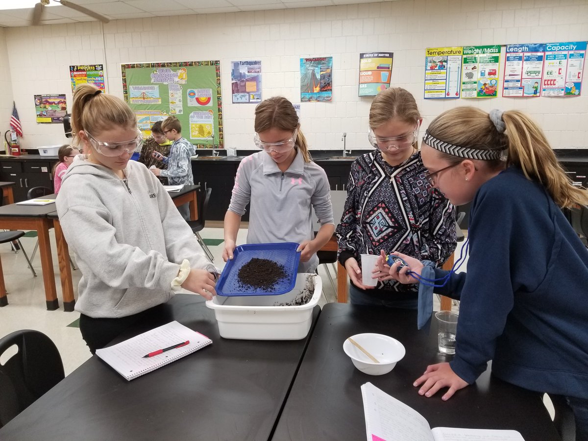 MrsATower's tweet image. We are learning about erosion and deposition.#7twolvespride.