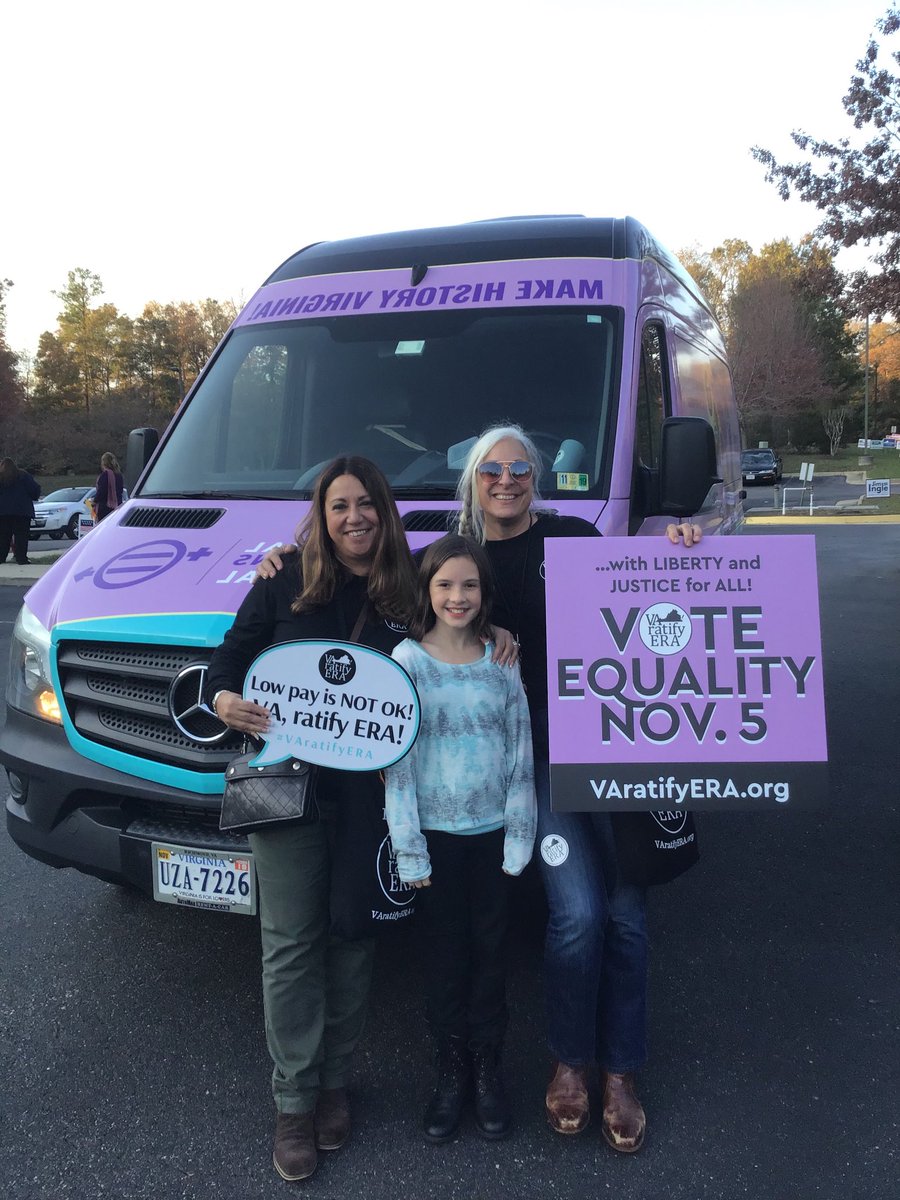 iScreamEquality's tweet image. Dropping off another set of nonpartisan equality advocates in District 66! Polls open until 7 pm. #VAratifyERA #GOTV