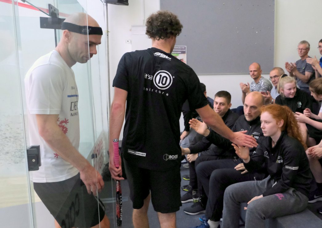 That's one back for Birmingham 

Piedro Schweertman 1-2 Jan Van Den Herrewegen  10-12, 11-7, 5-11