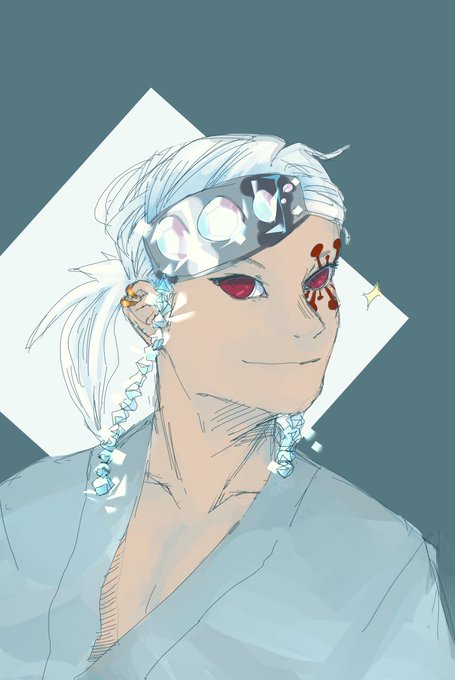 limonmaidさんがTwitterに投稿した宇髄天元(鬼滅の刃)のイラスト。