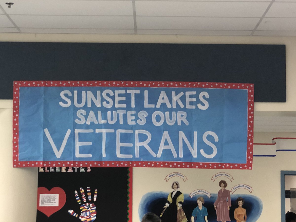 Thank you to all the Veterans that had lunch with their children and grandchildren <a href="/sunsetlakeselem/">Sunset Lakes Elem</a> We appreciate your service #BCPSProud