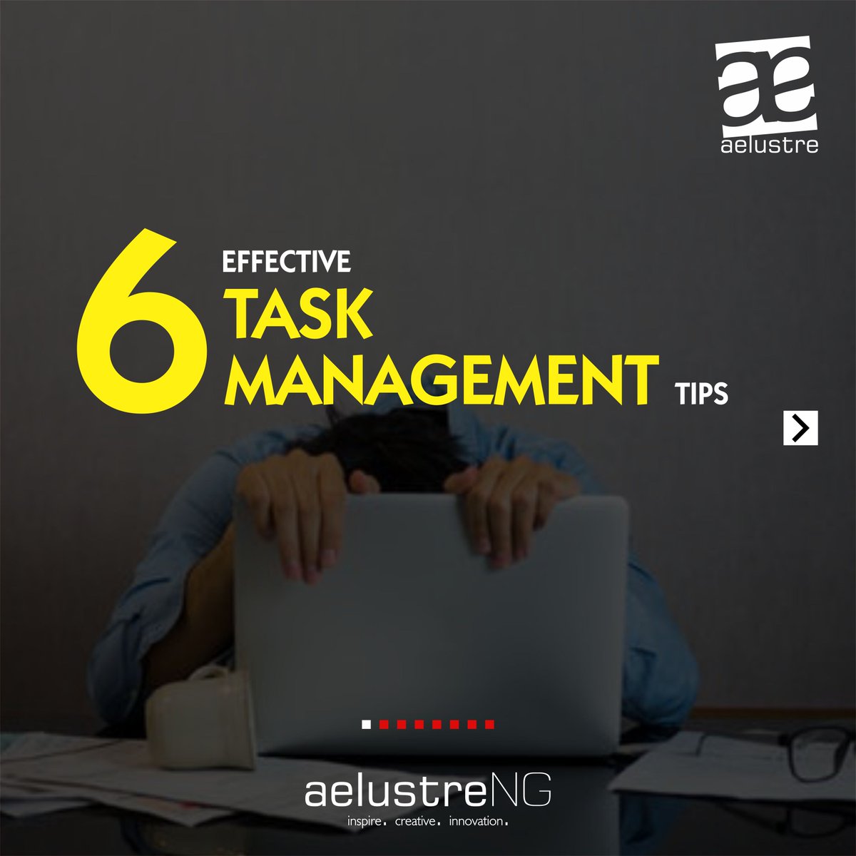 aelustreNG's tweet image. 6 EFFECTIVE TASK MANAGEMENT TIPS

Workload balancing and time management skills are not cut out for project managers and bosses only. 

#TaskManagementTips
#aelustreNG