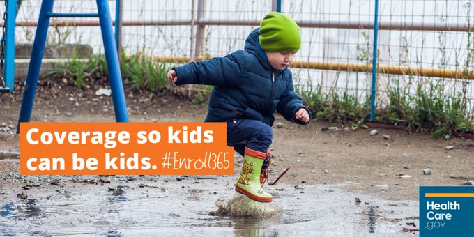 Coverage so kids can be kids. #Enroll365
