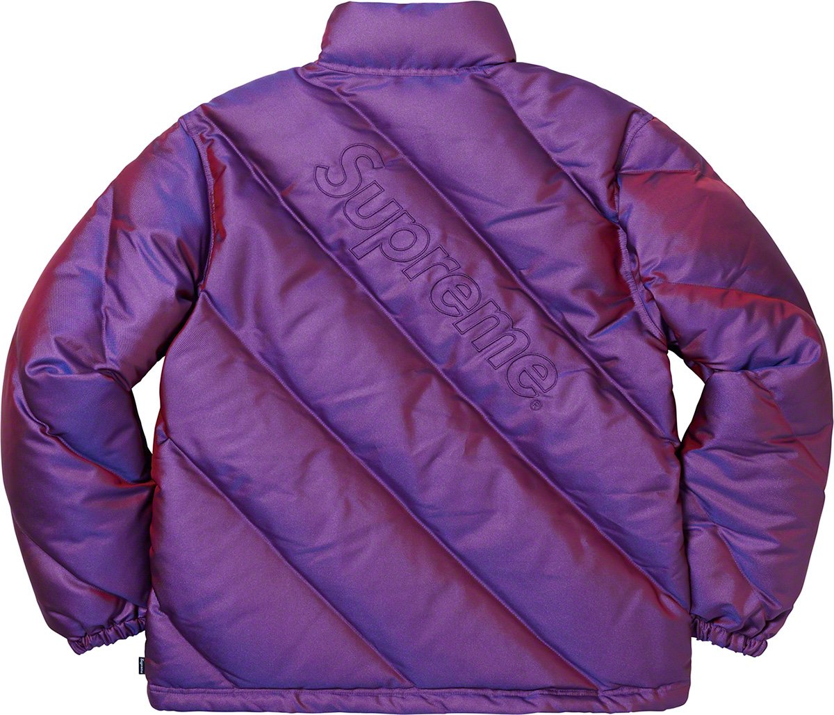supreme purple puffer jacket