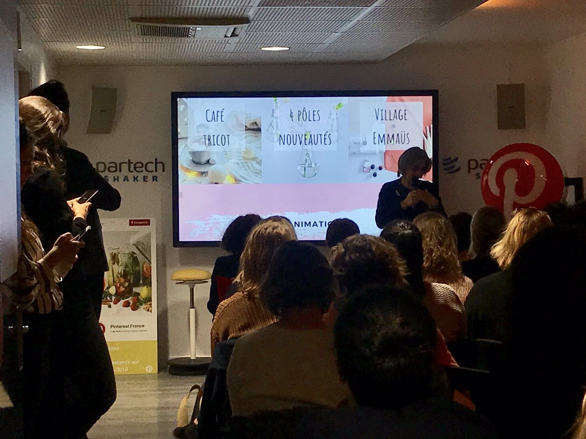 Prise de parole du @SalonCSF. Les créateurs peuvent découvrir les nouveautés de l’édition 2019 #MonPinterest