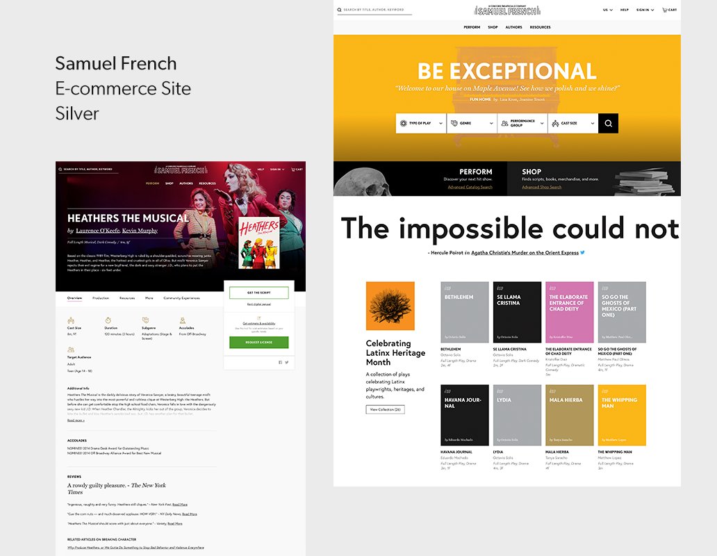 EngineDigital's tweet image. The W3 Awards recently blessed us with 4 Silvers for client work across web and e-commerce, for @BCHydro, @3form, @LoloiRugs, and @SamuelFrenchNYC. A big shout out to our team and all of our client partners for helping make this work shine! #W3Awards