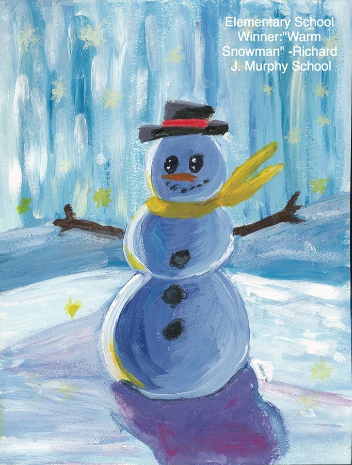 Announcing the Holiday Card Contest Winners! Huge congratulations to art teacher, Ron MacGeorge, of East Boston High School whose 12th Grade student produced the overall winning artwork, titled, 'Nostalgic Winter.' This design will be featured as Brown Rudnick's holiday card!