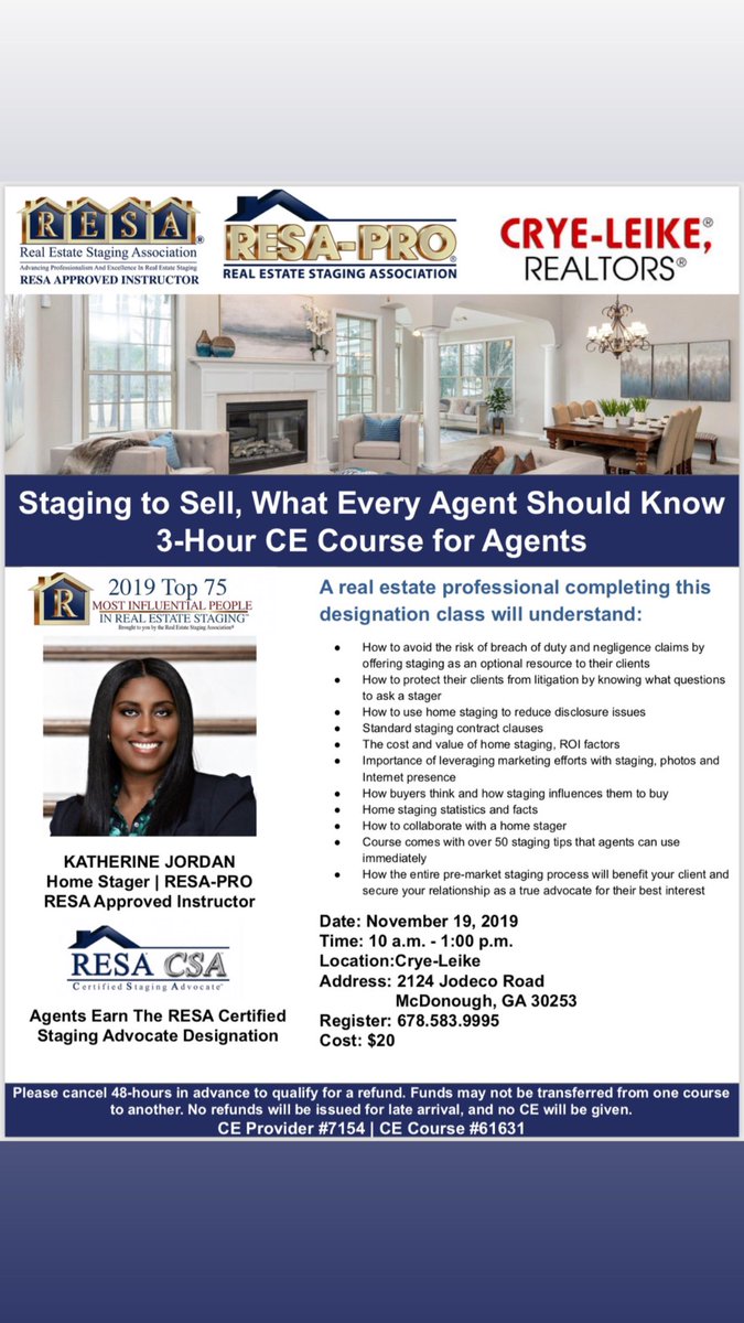 TheSavvyID's tweet photo. All Atlanta Agents are welcome to attend. Register today! 😊🏡🛋 https://t.co/rjDpUcDrSM