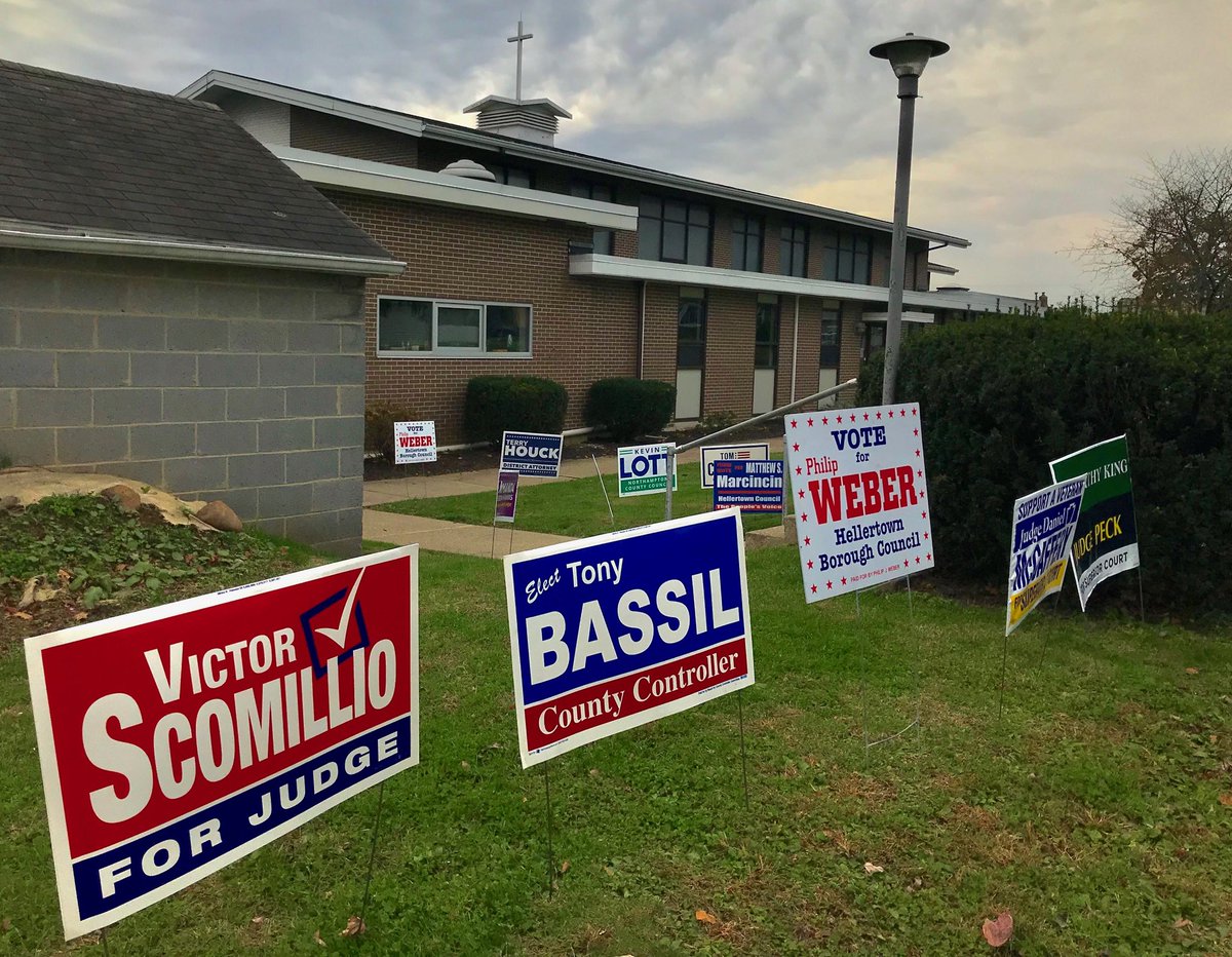 Voted at Lower Saucon United Church of Christ 3rd Avenue  #lvelection 
#ElectionDay #Election2019 ⁦<a href="/mcall/">The Morning Call</a>⁩
